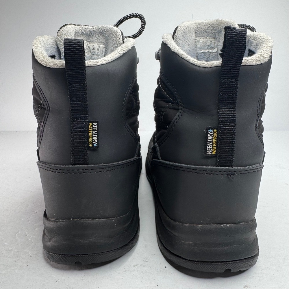 Keen Terradora II Ankle Pull-On Waterproof Winter Boots Black Faux Fur Size 8.5 - Picture 5 of 8